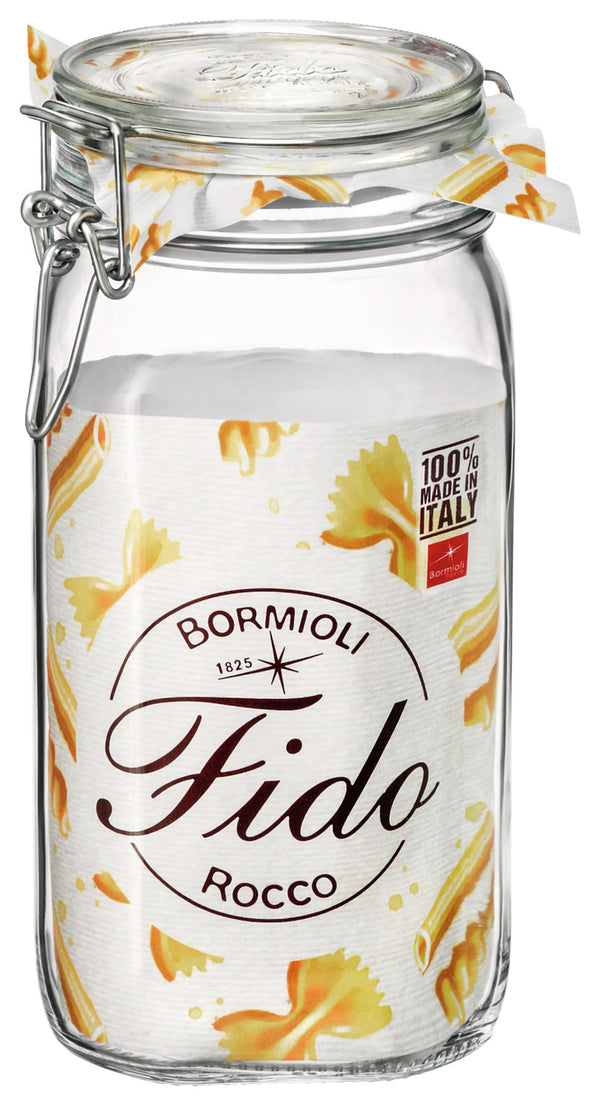 słoik z zamknięciem pałąkowym Fido Herm; 1655ml, 13.1x22 cm (ØxW); transparentny; 12 sztuka / opakowanie