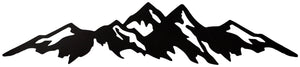 Wandbild Mountains; 120x26.5 cm (DxW); czarny