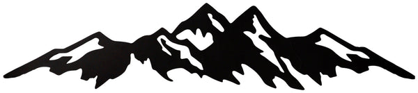 Wandbild Mountains; 120x26.5 cm (DxW); czarny