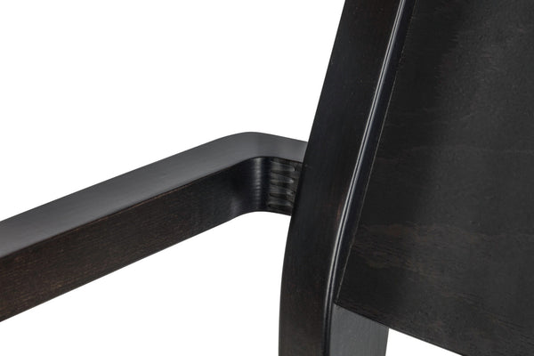 krzesło Stak sztuczna skóra; 48x51x86 cm (SxGxW); siedzisko czarny