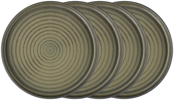 talerz z wysokim rantem Snug; 750ml, 20.5x4 cm (ØxW); oliwka; okrągły; 4 sztuka / opakowanie