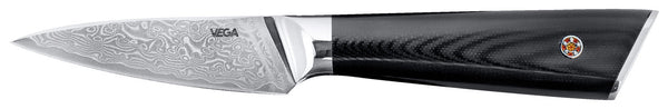 Schälmesser Aurora; Klingenlänge 9 cm, 20.5 cm (D); czarny