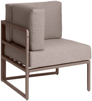 element narożny Sereno; 67.5x67.5x64 cm (SxGxW); taupe