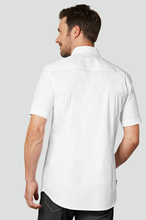 koszula męska Kim krótki rękaw; Kleidergröße 45/46; biały