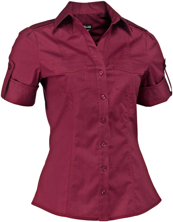 bluzka damska Kate krótki rękaw; Kleidergröße 42; bordo