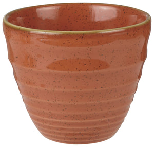 Ripple Chip Mug Stonecast Orange; 280ml, 9.5x8.3 cm (ØxW); pomarańczowy/brązowy; okrągły; 12 sztuka / opakowanie
