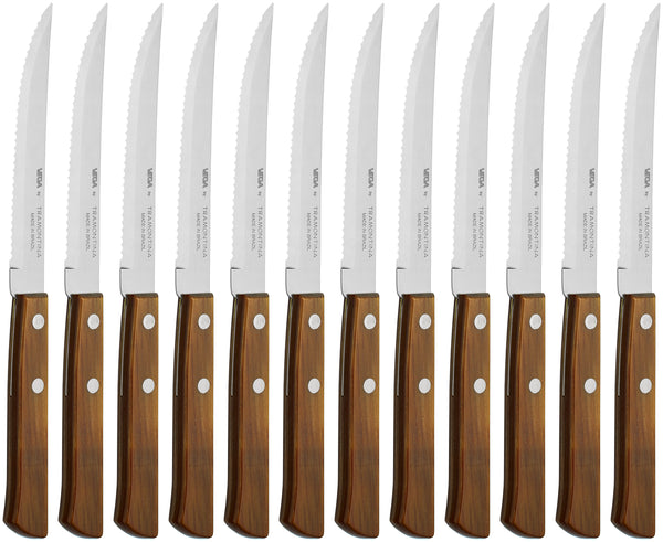 nóż do pizzy/steka Picanha; 21.5 cm (D); jasny brązowy; 12 sztuka / opakowanie