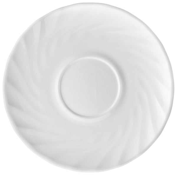 spodek do filiżanki do kawy Trianon; 14.5 cm (Ø); biały; okrągły; 6 sztuka / opakowanie