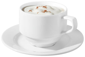 spodek do filiżanki do kawy Straßburg; 15.5 cm (Ø); biały; okrągły; 6 sztuka / opakowanie