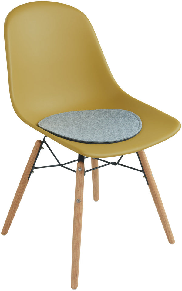 siedzisko Emeo bez podłokietnika; 45x50x42 cm (SxGxW); musztarda; 2 sztuka / opakowanie