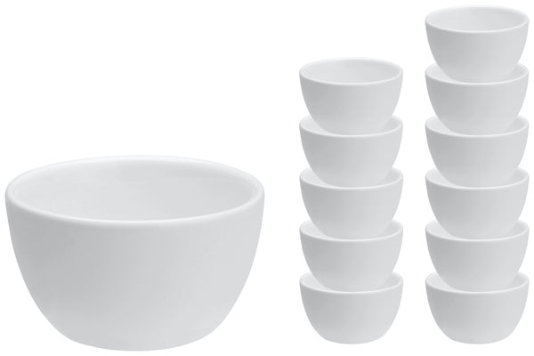 mini miseczki  Odara; 30ml, 5x3 cm (ØxW); biały; okrągły; 12 sztuka / opakowanie