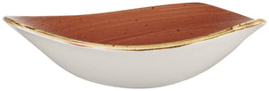 miska Cream Stonecast Orange trójkątny; 370ml