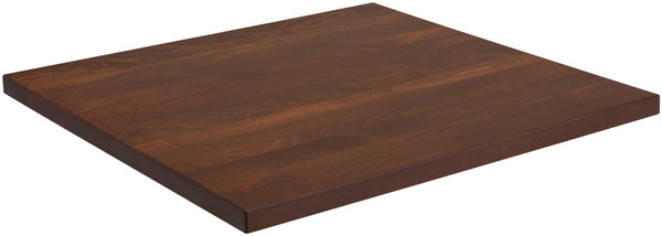 blat z drewna litego Kentucky lakierowany kwadratowy ; 70x70x3 cm (DxSxW); buk/tytoń bejcowany; kwadrat