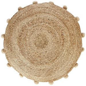 Sitz-Pouf Jasin; 60x30 cm (ØxW); brązowy