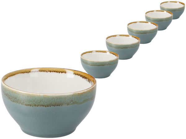 miska Glaze; 500ml, 14x8.5 cm (ØxW); niebieski; okrągły; 6 sztuka / opakowanie