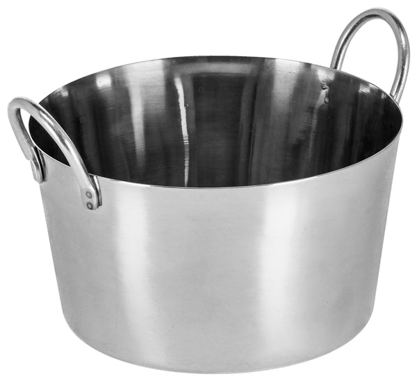 mini garnek Lao; 1000ml, 14x10 cm (ØxW); srebro; stożkowy; 6 sztuka / opakowanie