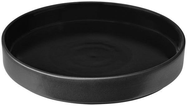talerz z wysokim rantem Skady matowy; 1250ml, 26x4.5 cm (ØxW); czarny; okrągły; 4 sztuka / opakowanie