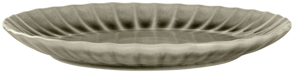talerz płaski Flora; 26.6x3.1 cm (ØxW); szary; okrągły; 4 sztuka / opakowanie