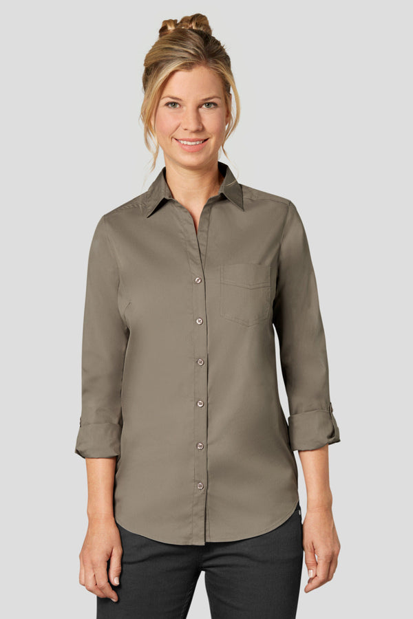 bluzka damska Kim długi rękaw; Kleidergröße 36; taupe