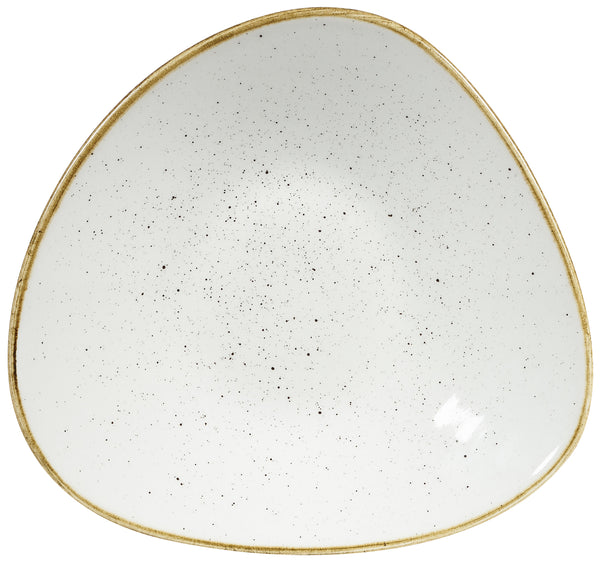 Schale Stonecast Barley White dreieckig; 780ml, 26.7x27.2x26.7 cm (DxSxW); biały/brązowy; trójkątny; 12 sztuka / opakowanie