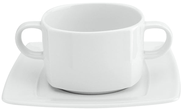 bulionówka Melbourne; 330ml, 10.5x5.7 cm (ØxW); biały; okrągły; 6 sztuka / opakowanie