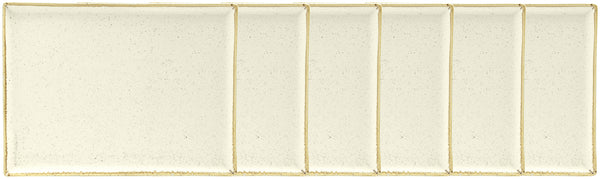 półmisek Sidina prostokątny; 27x21x2 cm (DxSxW); beżowy; prostokątny; 6 sztuka / opakowanie