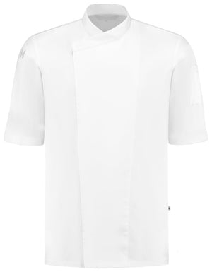 Herrenkochjacke Bastien; Kleidergröße M; biały