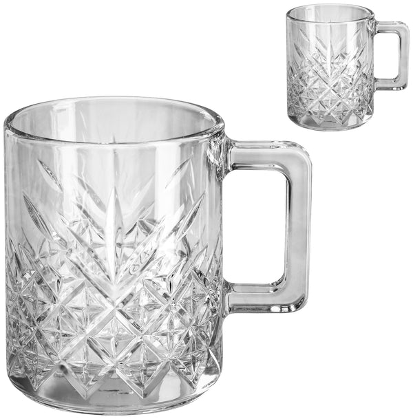 kubek Timeless; 250ml, 8x9.4 cm (ØxW); transparentny; 2 sztuka / opakowanie