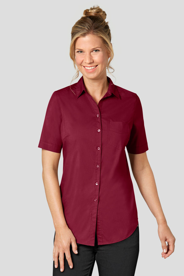 bluzka damska Kim krótki rękaw; Kleidergröße 40; bordo