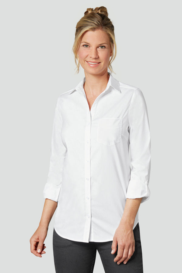 bluzka damska Kim długi rękaw; Kleidergröße 36; biały