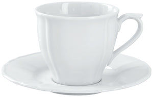 spodek do filiżanki do kawy Amely; 15 cm (Ø); biały; okrągły; 6 sztuka / opakowanie