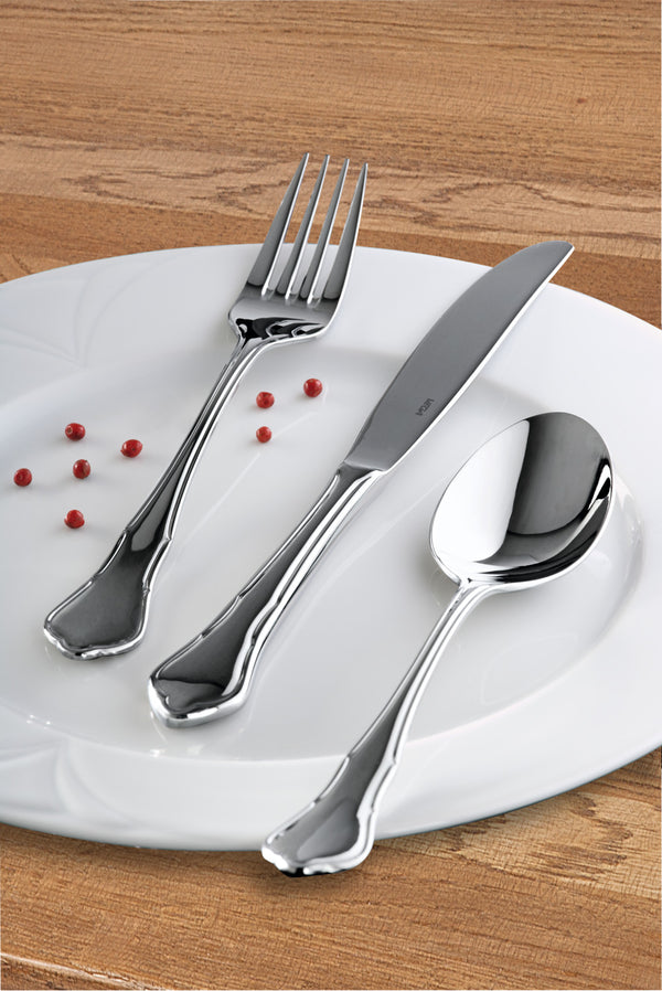 nóż stołowy Chippendale monoblok; 22.6 cm (D); srebro, Griff srebro; 12 sztuka / opakowanie