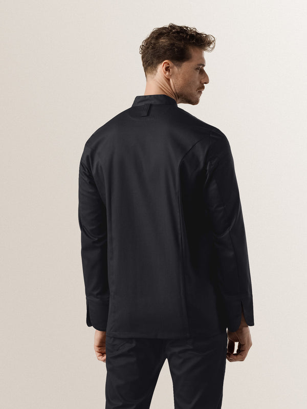Herrenkochjacke Arnoux; Kleidergröße XS; czarny