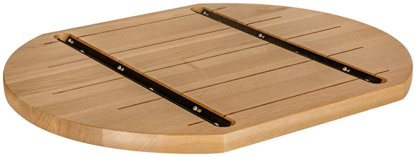 Massivholz-Tischplatte Danville lackiert; 60x70x3 cm (DxSxW); dąb/naturalny; prostokątny
