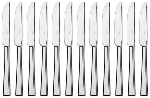 nóż stołowy Stockholm; 22.5 cm (D); srebro, Griff srebro; 12 sztuka / opakowanie