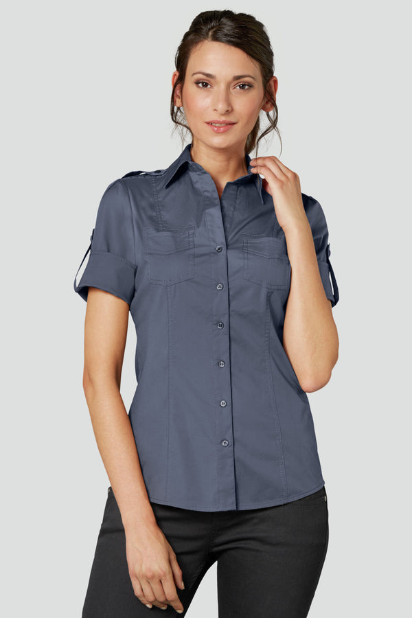 bluzka damska Kate krótki rękaw; Kleidergröße 42; grafit