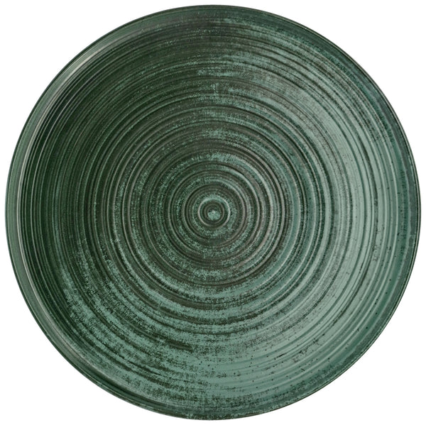 talerz płaski z rantem Etana; 30x1.4 cm (ØxW); zielony; okrągły; 4 sztuka / opakowanie
