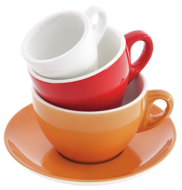 filiżanka do kawy Joy; 300ml, 10.5x6.7 cm (ØxW); pomarańczowy; okrągły; 6 sztuka / opakowanie