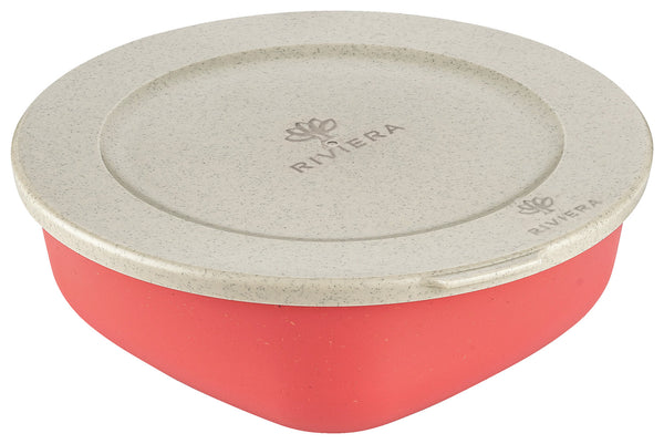 pojemnik do wielokrotnego użytku Connect Box; 1300ml, 21.3x20.7x7.1 cm (DxSxW); czerwony; okrągły; 2 sztuka / opakowanie