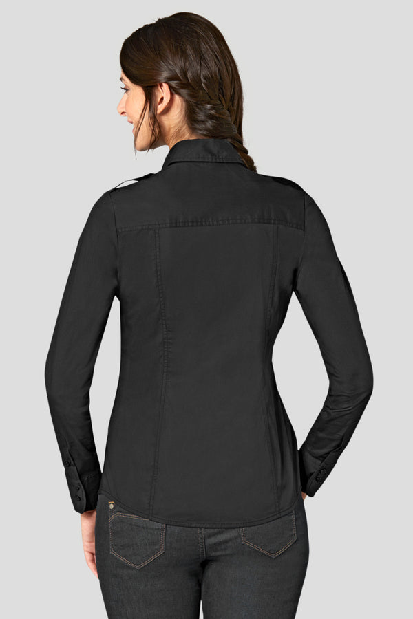 bluzka damska Kate długi rękaw; Kleidergröße 34; czarny