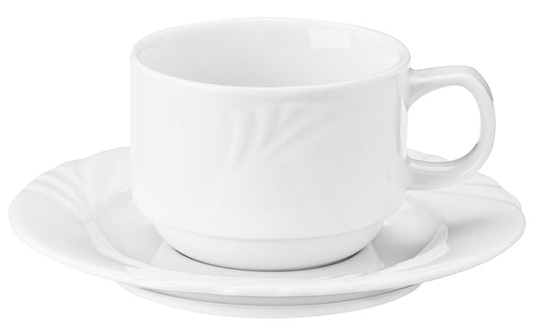 spodek do filiżanki do kawy Swing; 14.5 cm (Ø); biały; okrągły; 6 sztuka / opakowanie