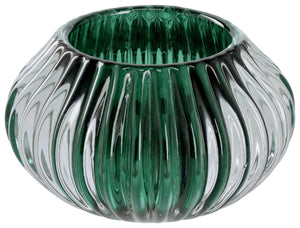 świecznik na tealight  Aarani; 11x6.5 cm (ØxW); ciemny zielony; 2 sztuka / opakowanie