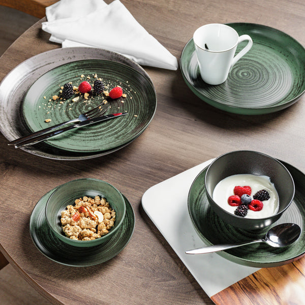 miska Etana; 280ml, 13x4.5 cm (ØxW); zielony; okrągły; 6 sztuka / opakowanie