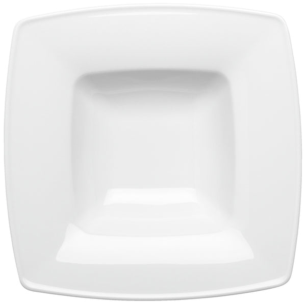 talerz do makaronów Melbourne; 600ml, 27.5x27.5x6.5 cm (DxSxW); biały; kwadrat; 4 sztuka / opakowanie