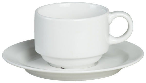 spodek do filiżanki do kawy Ronda; 15 cm (Ø); biały; okrągły; 6 sztuka / opakowanie