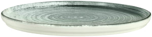 talerz płaski z rantem Etana; 21x1 cm (ØxW); biały/antracyt; okrągły; 6 sztuka / opakowanie