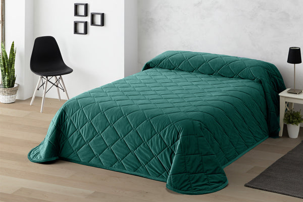 narzuta Samara Diamond; 230x260 cm (SxD); niebieski petrol; prostokątny