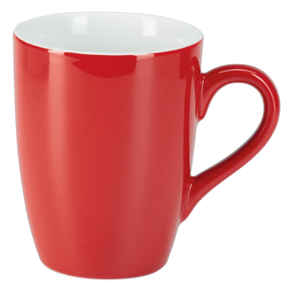 kubek Joy; 330ml, 8x11 cm (ØxW); czerwony; okrągły; 6 sztuka / opakowanie