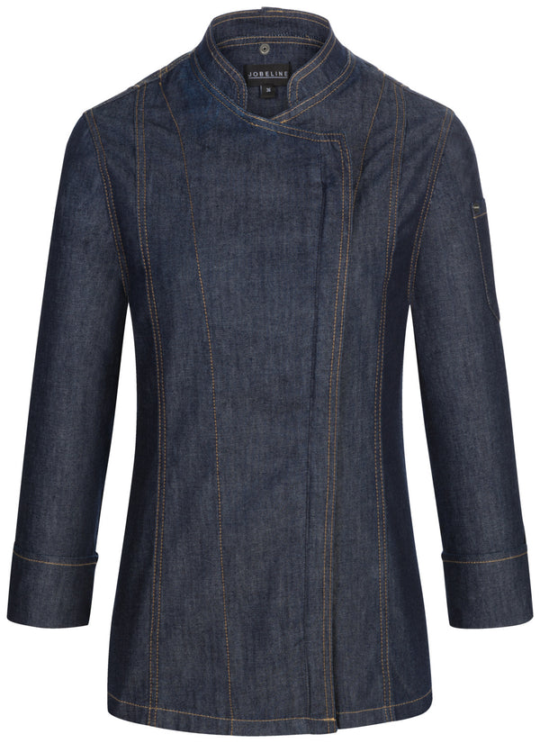 bluza kucharska damska Levi długi rękaw; Kleidergröße 42; ciemny niebieski