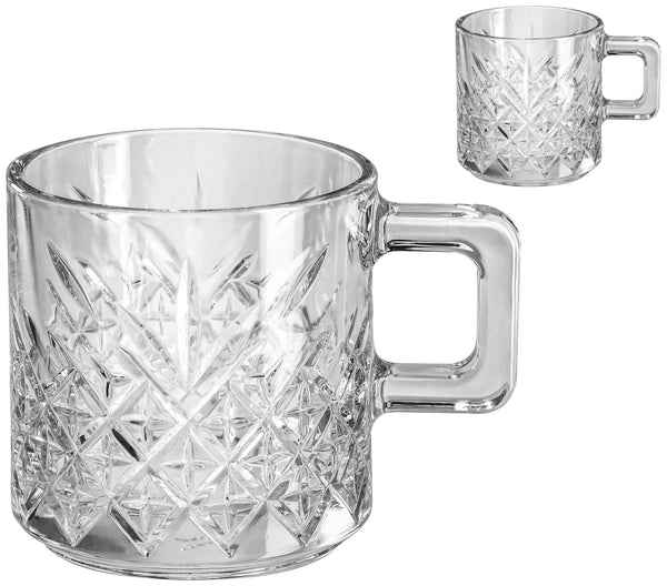 kubek Timeless; 195ml, 8x7.8 cm (ØxW); transparentny; 2 sztuka / opakowanie